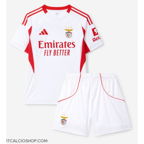 Benfica Terza Maglia Bambino 2025-26 Manica Corta (+ Pantaloni corti)